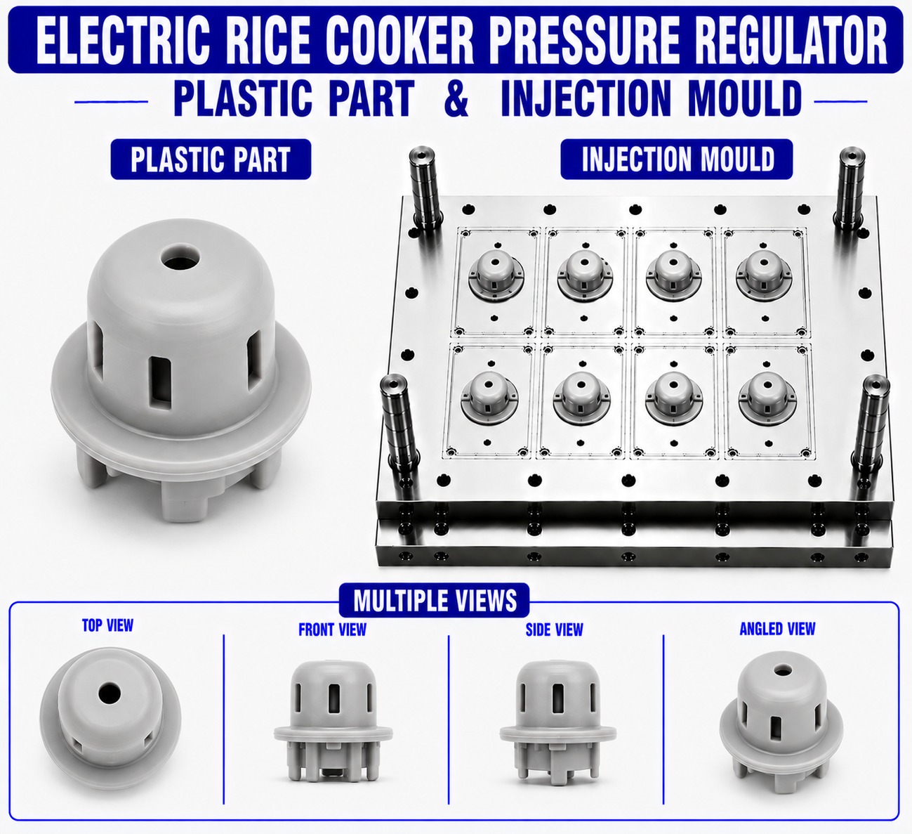 Electric Rice Cooker Plastic Pressure Regulator Mould and Moulding Service